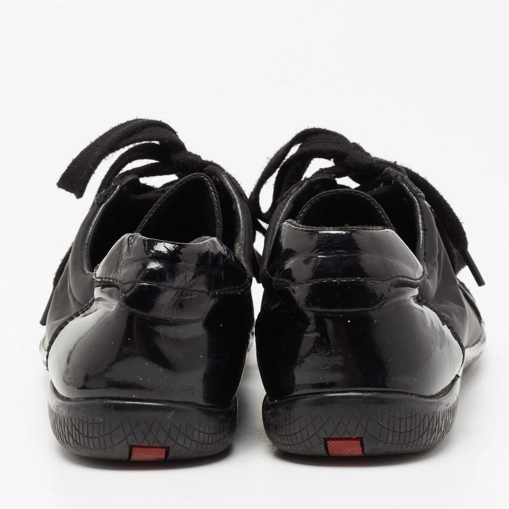 商品[二手商品] Prada|Prada Sport Black Patent Leather and Neoprene Low-Top Sneakers Size 39,价格¥932,第5张图片详细描述