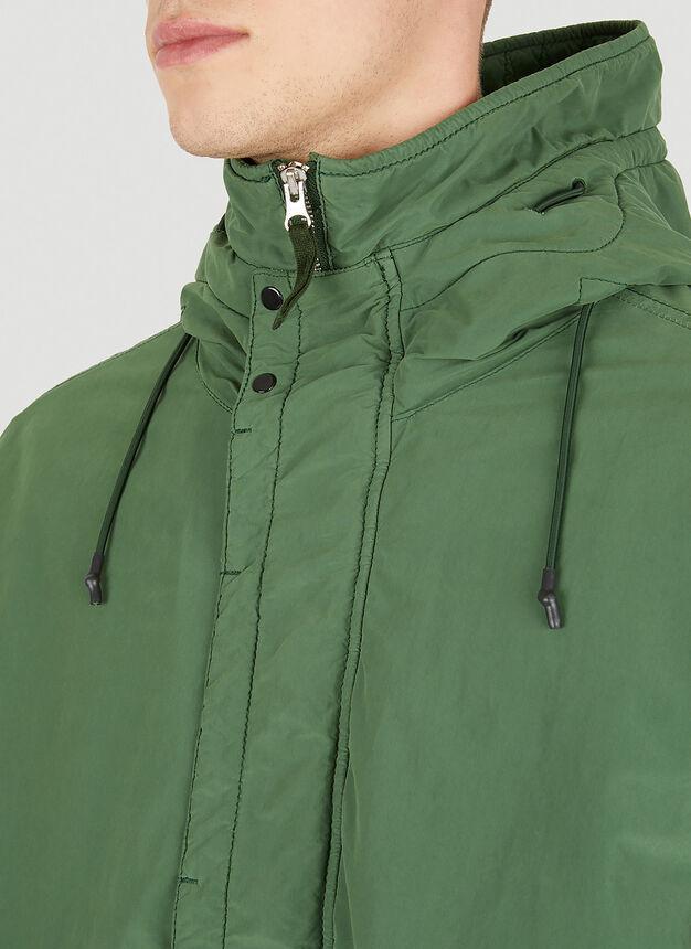Fish Tail Parka Coat in Green商品第5张图片规格展示