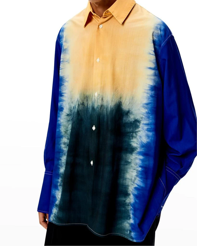 商品Loewe|Men's Tie-Dye Oversized Sport Shirt,价格¥4929,第4张图片详细描述