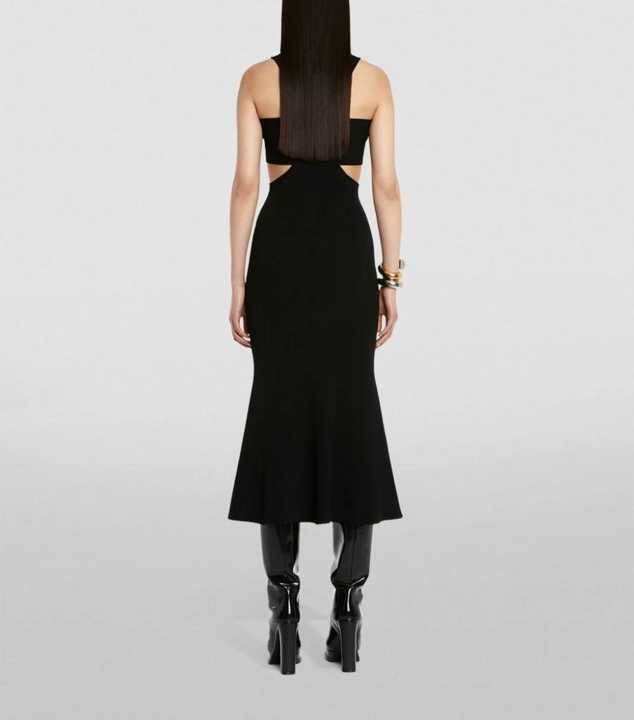 商品Alexander McQueen|Ribbed Harness Midi Dress,价格¥18031,第3张图片详细描述