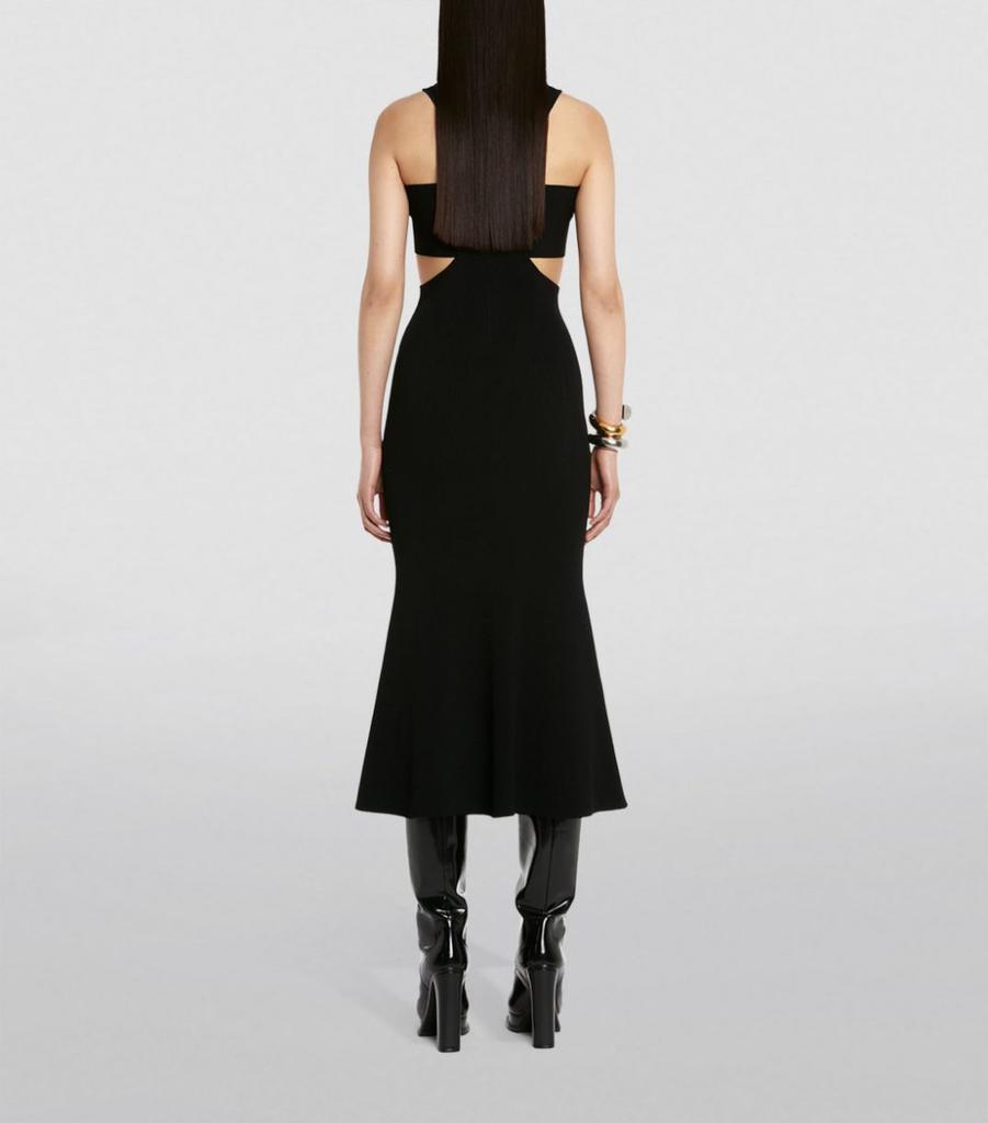 商品Alexander McQueen|Ribbed Harness Midi Dress,价格¥16652,第5张图片详细描述