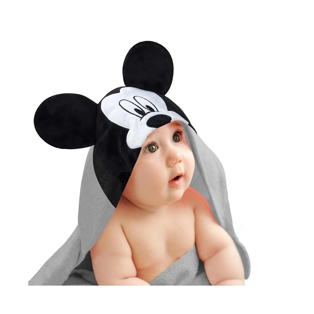 商品Lambs & Ivy|Lambs  Ivy Disney Baby Mickey Mouse Gray Cotton Hooded Baby Bath Towel,价格¥224,第1张图片