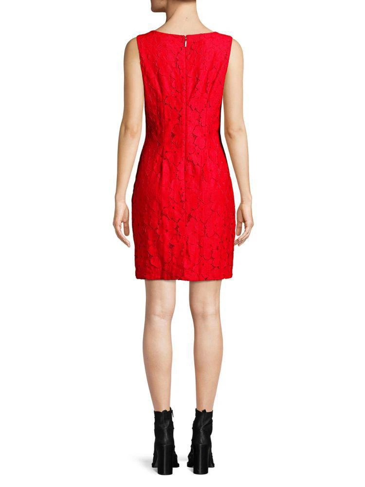 商品Karl Lagerfeld Paris|Floral Lace Sleeveless Sheath Dress,价格¥345,第2张图片详细描述