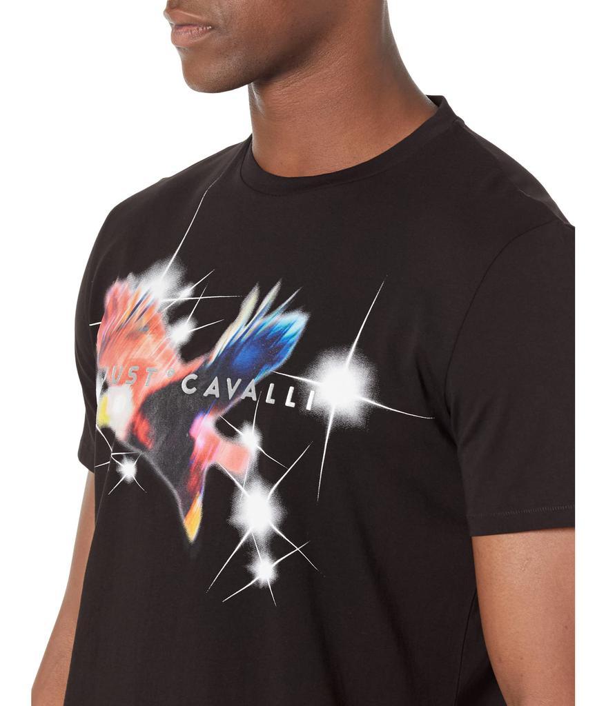 商品Just Cavalli|Queens T-Shirt with "American Eagle" Graphic,价格¥579,第5张图片详细描述