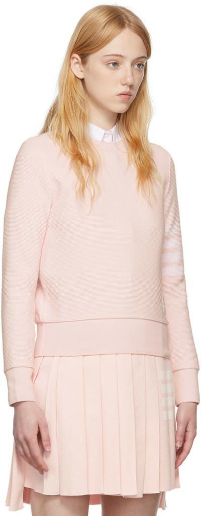 商品Thom Browne|Pink Ottoman 4-Bar Sweatshirt,价格¥6127,第4张图片详细描述