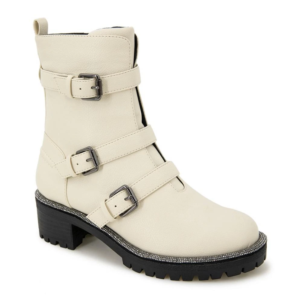 商品Kenneth Cole|Women's Tate Biker Jewel Lug Sole Booties,价格¥177,第1张图片