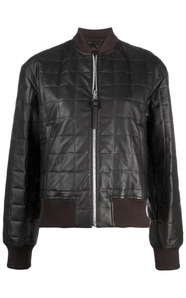 商品Bottega Veneta|Quilted Leather Bomber Jacket,价格¥21782,第1张图片