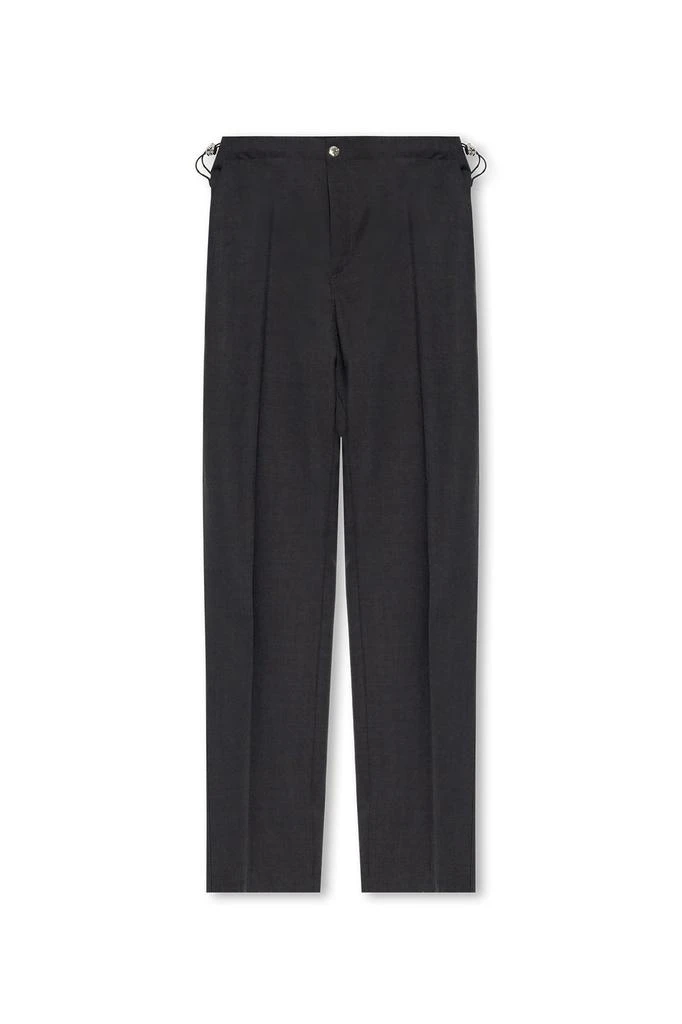 商品Versace|Versace Medusa-Head Plaque Drawstring Pleated Trousers,价格¥5444,第1张图片