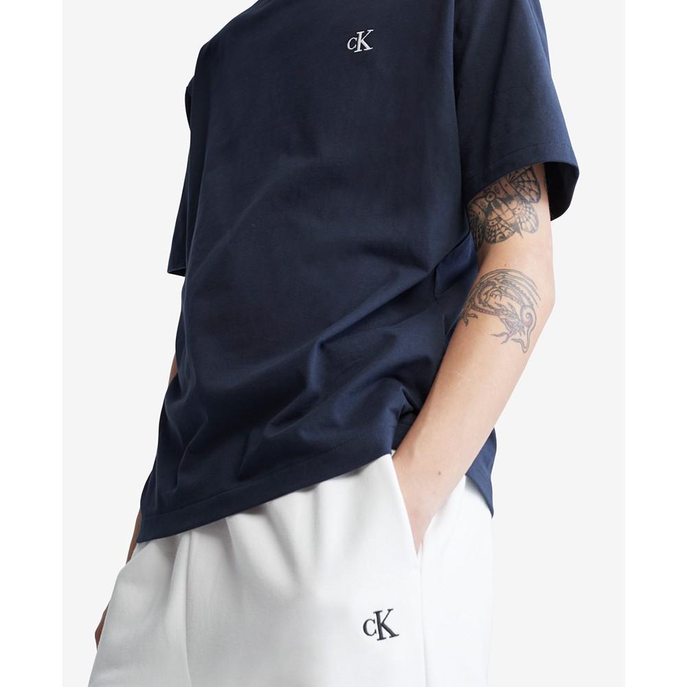 商品Calvin Klein|Men's Relaxed Fit Archive Logo Crewneck T-Shirt,价格¥214,第5张图片详细描述
