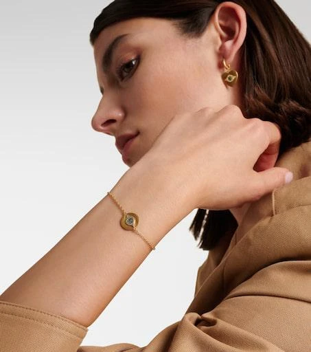 商品Ileana Makri|Eye 18kt gold bracelet with diamonds, tsavorites, and sapphires,价格¥15547,第3张图片详细描述