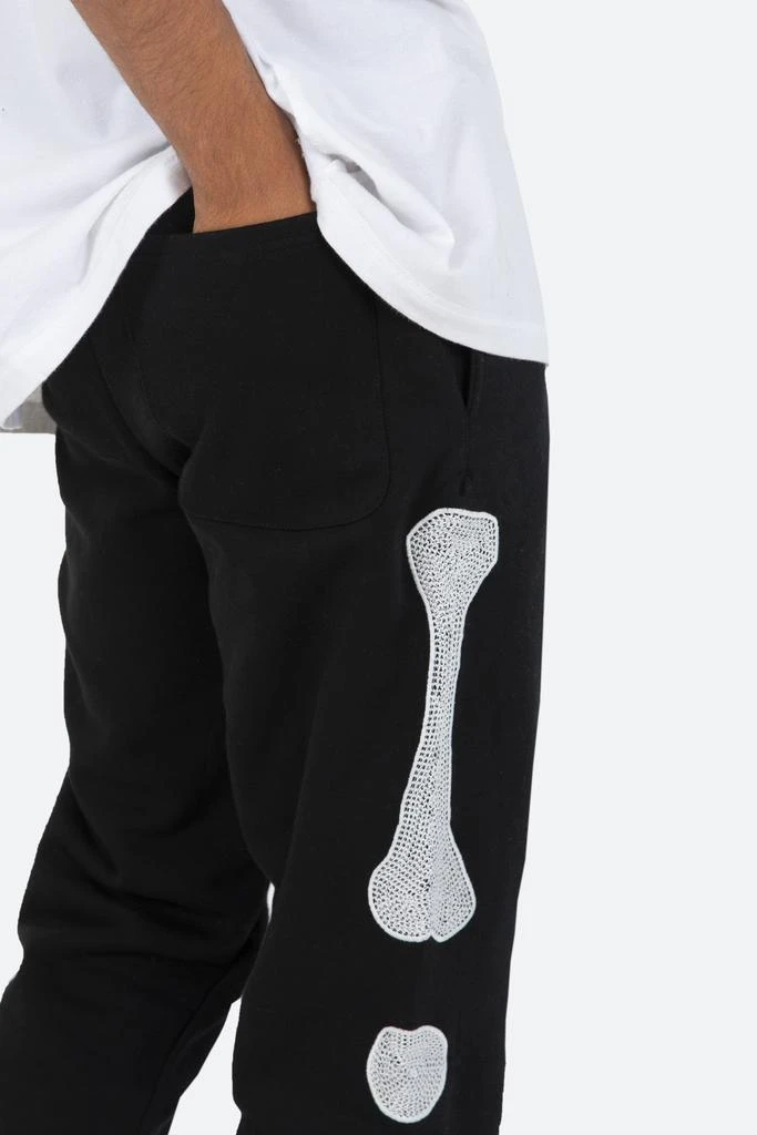 商品MNML|Skeleton Sweatpants - Black,价格¥114,第3张图片详细描述