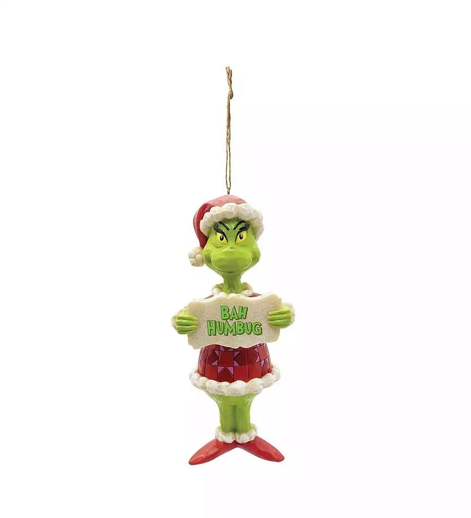 商品Jim Shore|Bah Humbug Grinch Ornament,价格¥47,第1张图片