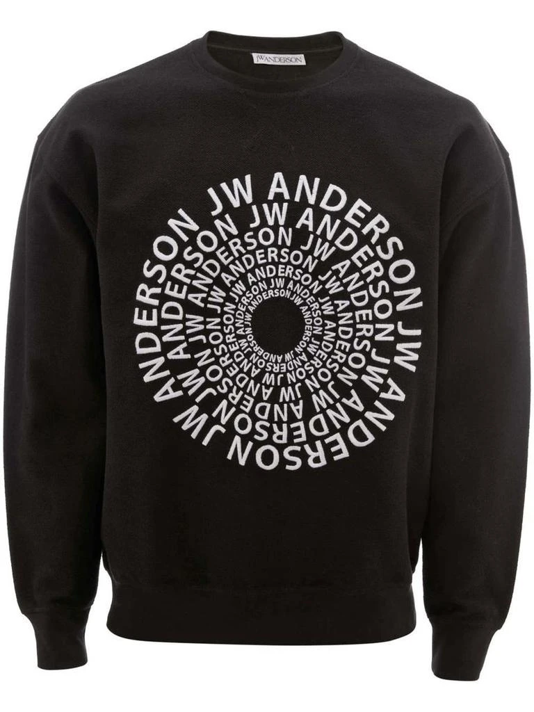 商品JW Anderson|J.W. ANDERSON Swirl logo embroidered sweatshirt,价格¥1454,第1张图片