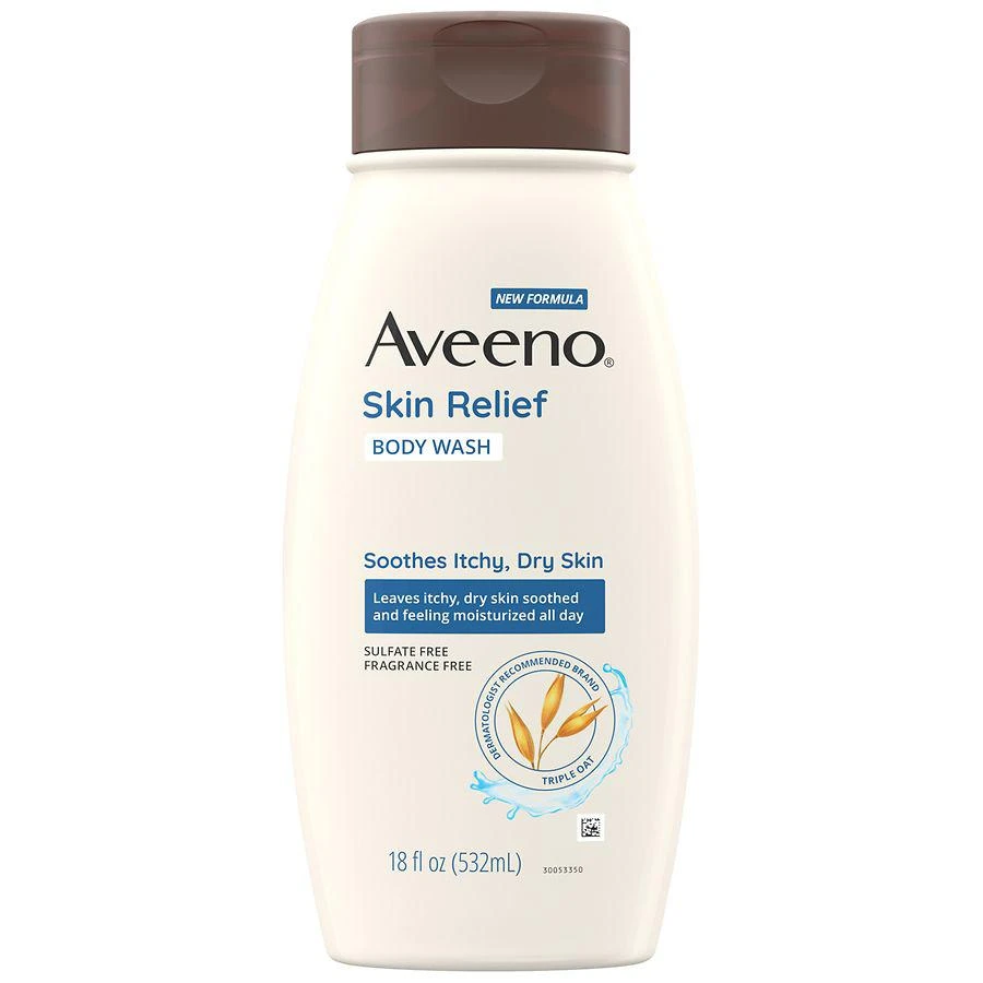 商品Aveeno|Skin Relief Fragrance-Free Body Wash, Sensitive Skin Fragrance-Free,价格¥83,第1张图片