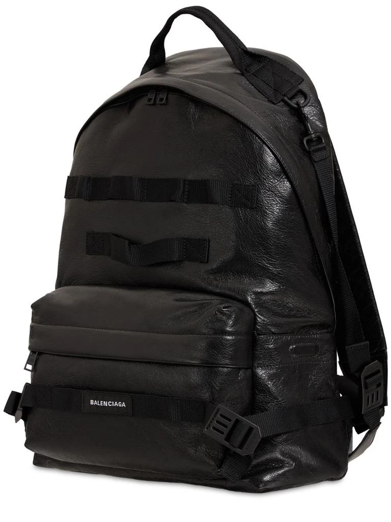 商品Balenciaga|Leather Backpack W/ Crossbody Strap,价格¥13493,第3张图片详细描述