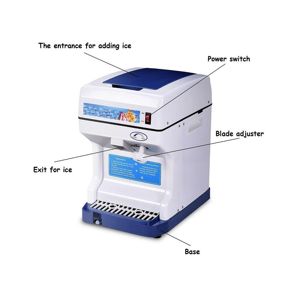 商品Costway|Electric Ice Shaver Machine Tabletop Shaved Ice Crusher,价格¥1119,第3张图片详细描述