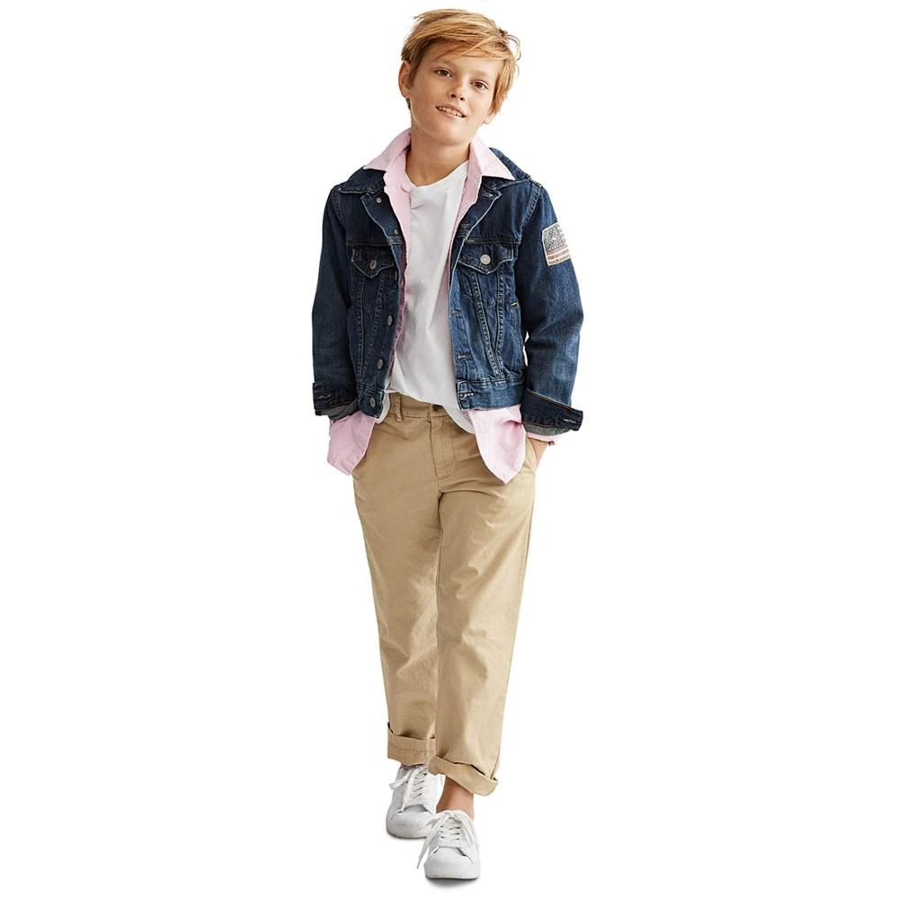 商品Ralph Lauren|Toddler and Little Boys Cotton Denim Trucker Jacket,价格¥676,第4张图片详细描述