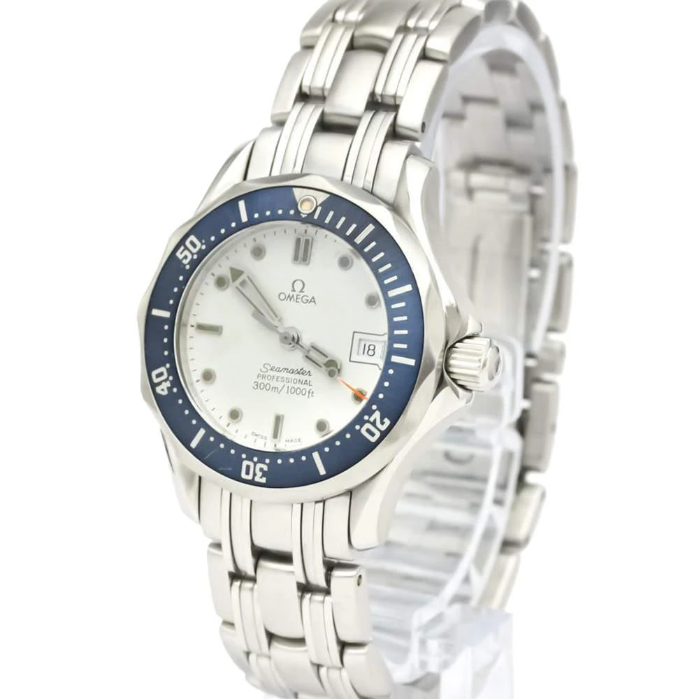 商品[二手商品] Omega|Omega Silver Stainless Steel Seamaster Professional 300M Quartz 2583.20 Women's Wristwatch 28 MM,价格¥10145,第1张图片