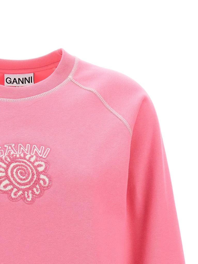 商品Ganni|Logo Sweatshirt Pink,价格¥717,第3张图片详细描述