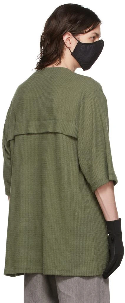 商品BRYAN JIMENÈZ|SSENSE Exclusive Green T-Shirt,价格¥748,第3张图片详细描述