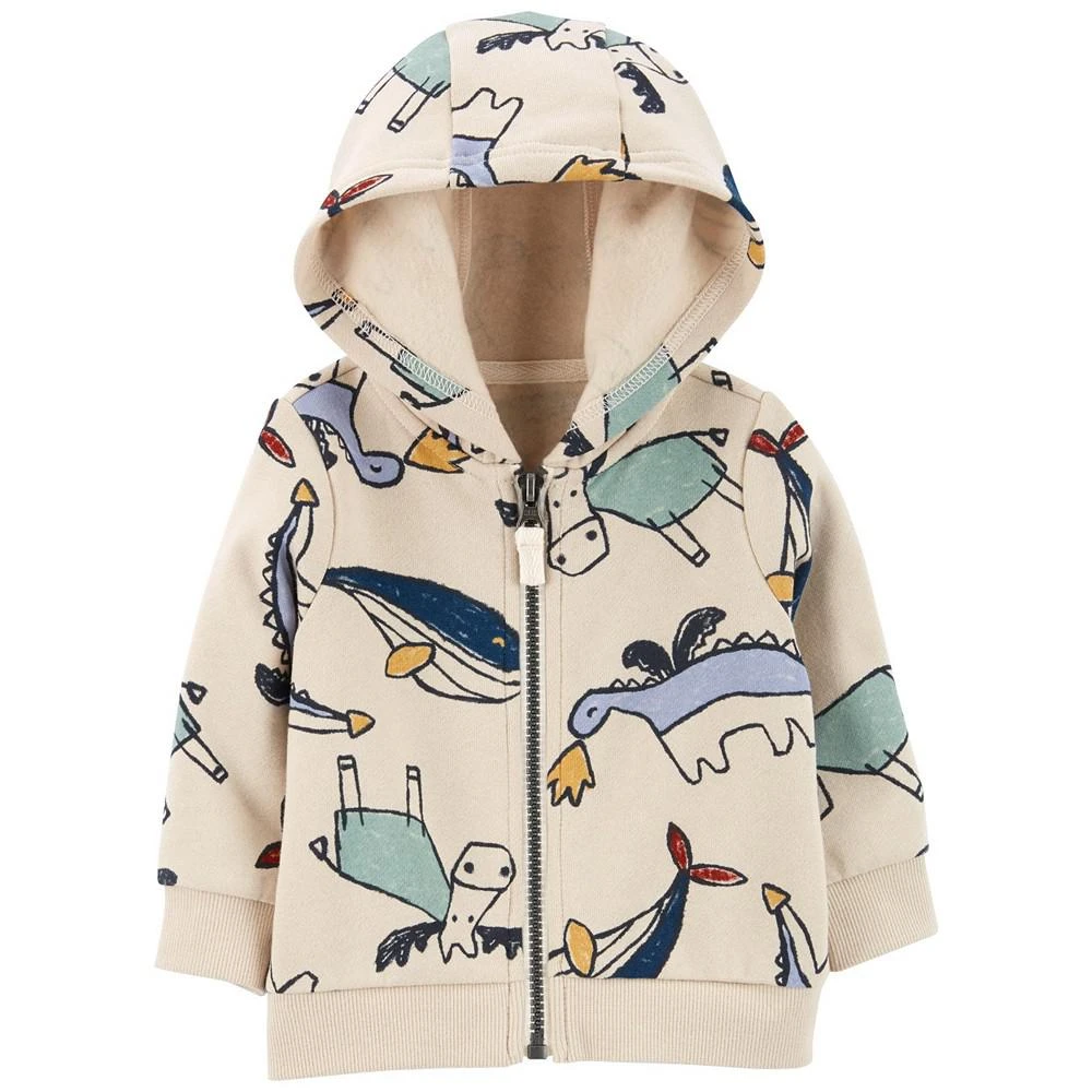 商品Carter's|Baby Boys Zip-Up Fleece-Lined Hoodie,价格¥83,第1张图片