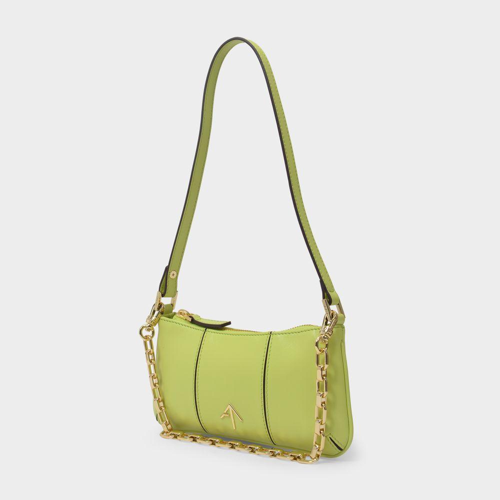 Mini Pita Bag in Green Leather商品第2张图片规格展示