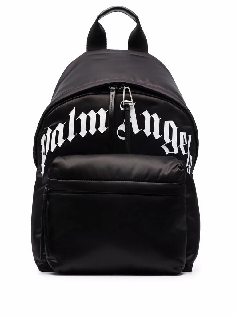 商品Palm Angels|PALM ANGELS Logo Print Backpack Black,价格¥5059,第1张图片