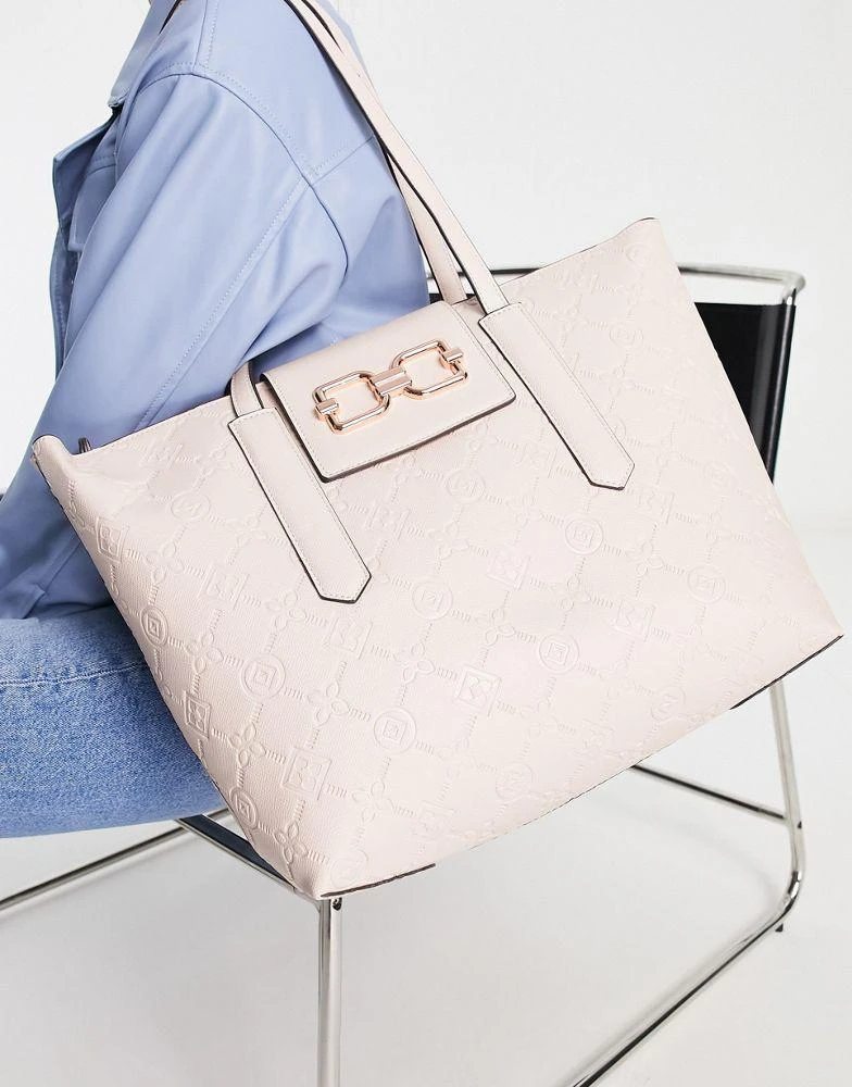 商品ALDO|ALDO Iconitote tote bag with logo deboss in blush,价格¥386,第1张图片