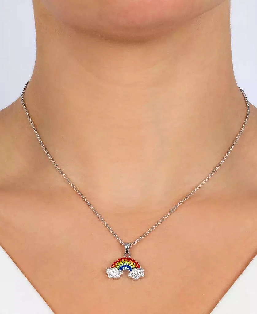 商品Macy's|Women's Crystal Rainbow and Cloud Pendant Necklace,价格¥186,第3张图片详细描述