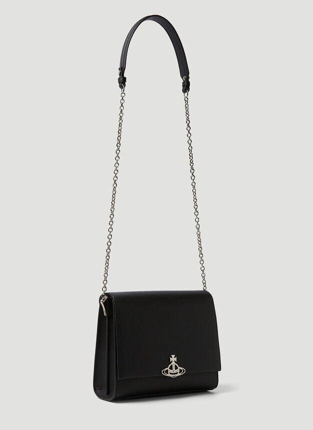 商品Vivienne Westwood|Lucy Medium Shoulder Bag in Black,价格¥3516,第4张图片详细描述