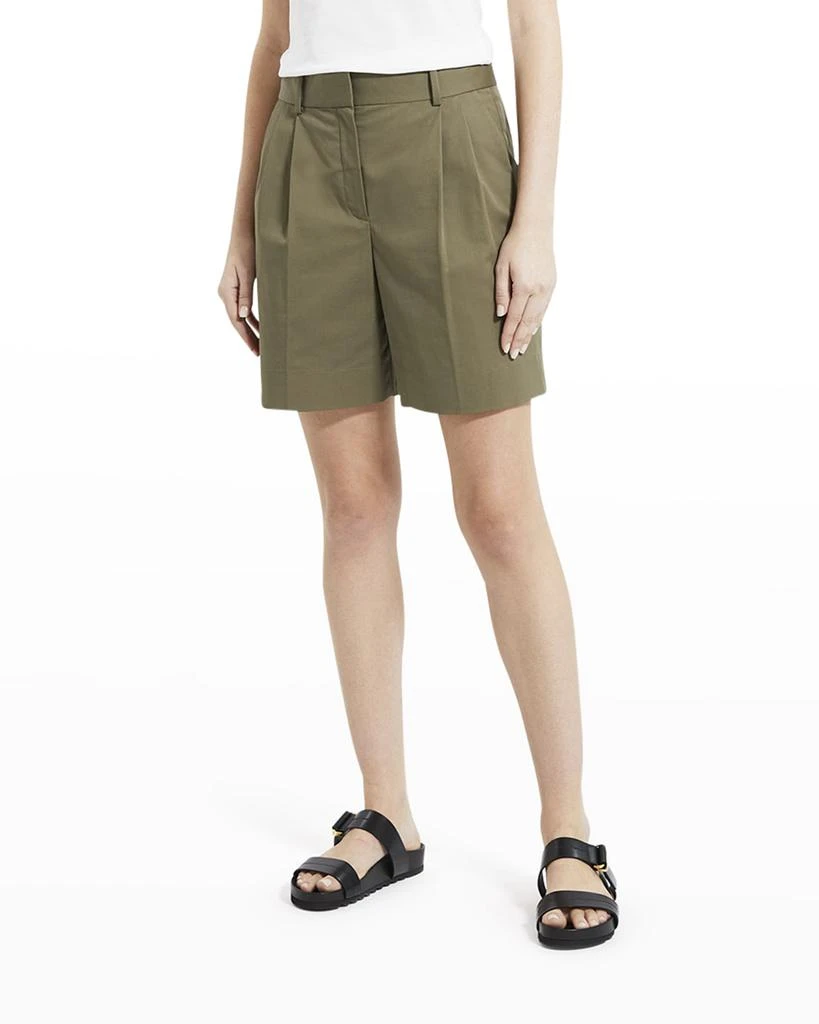 商品Theory|Double-Pleat High-Waist Shorts,价格¥539,第1张图片