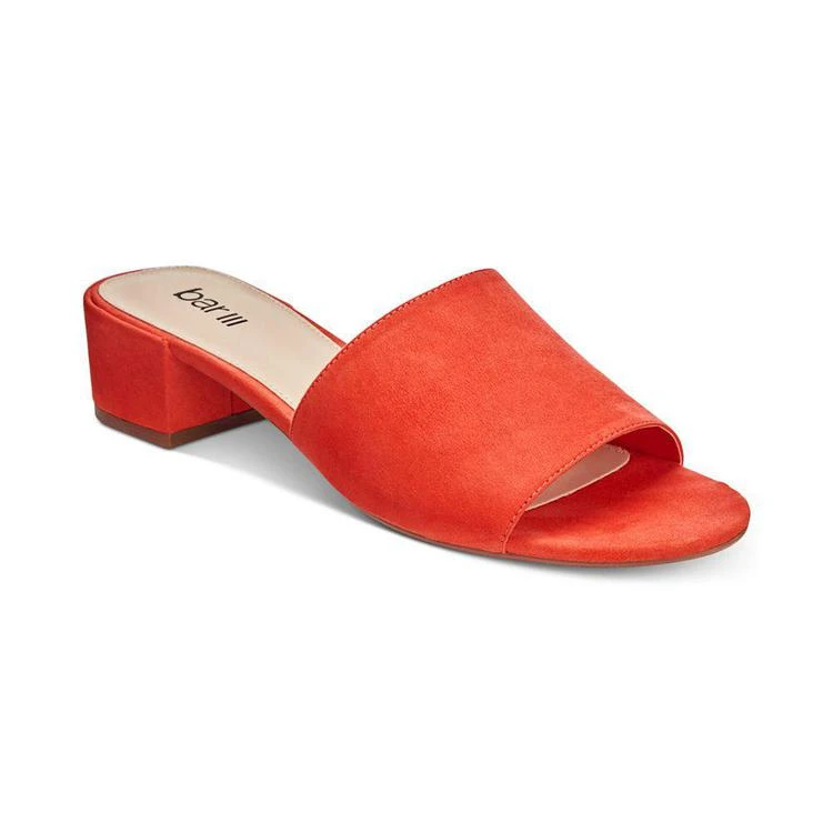 商品Bar III|Jane Block-Heel Slide Sandals, Created for Macy's,价格¥221,第1张图片
