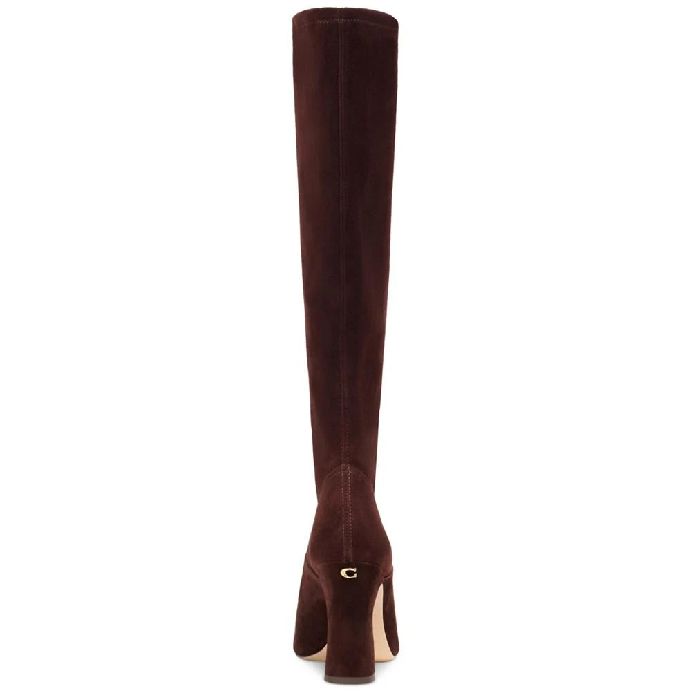 商品Coach|Women's Cece Stretch Pointed Toe Knee High Dress Boots,价格¥2757,第3张图片详细描述