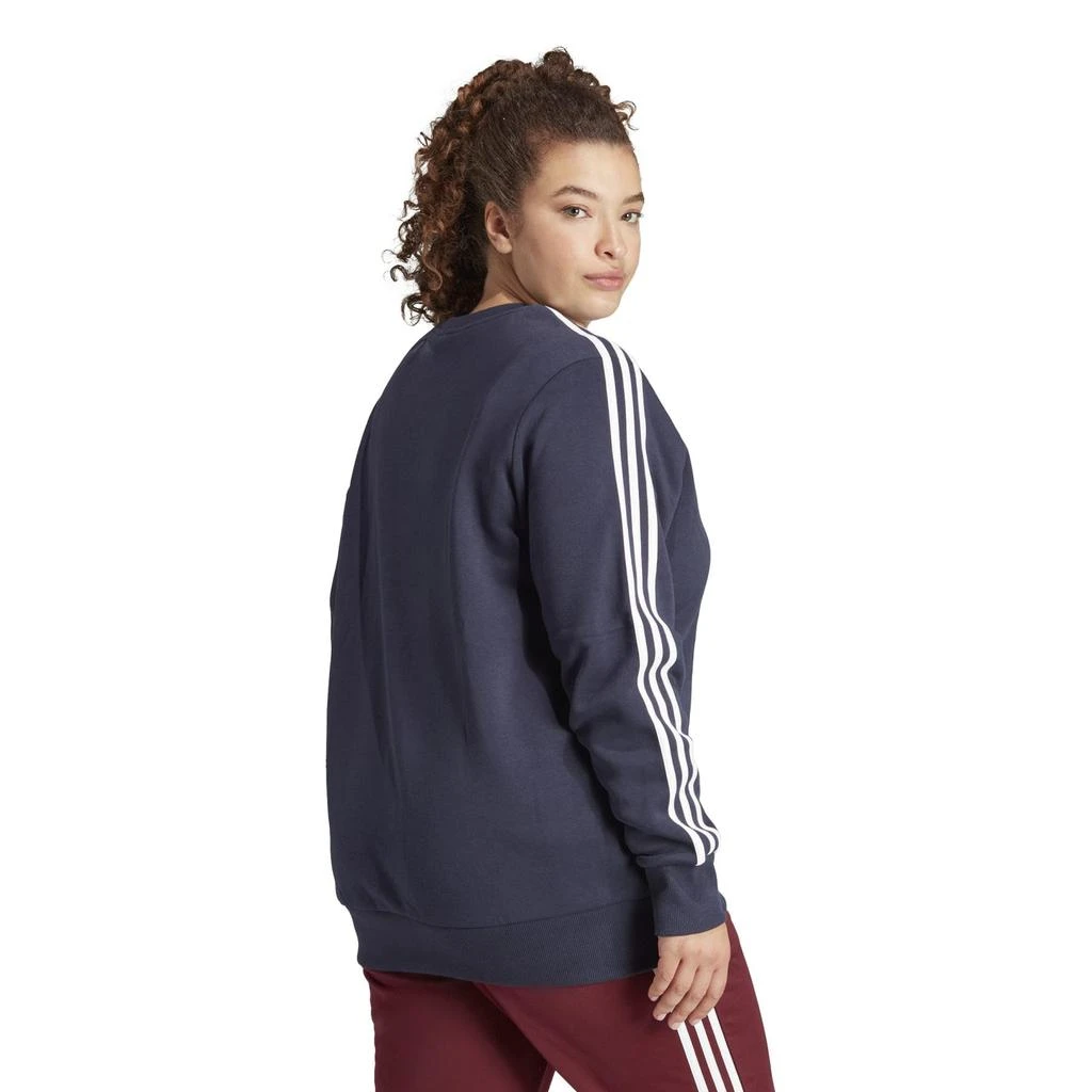 商品Adidas|Plus Size Inc 3-Stripes Fleece Sweatshirt,价格¥252-¥268,第2张图片详细描述