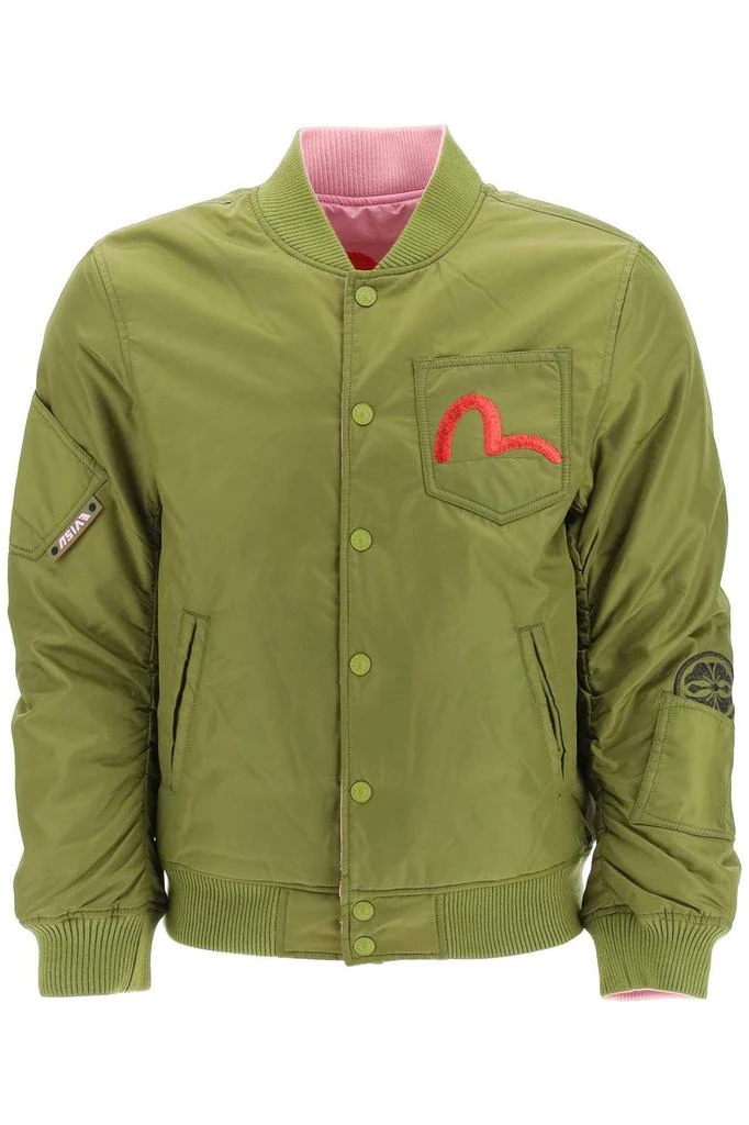 商品Evisu|Evisu x sfera ebbasta graffiti logo reversible bomber jacket,价格¥1818,第1张图片