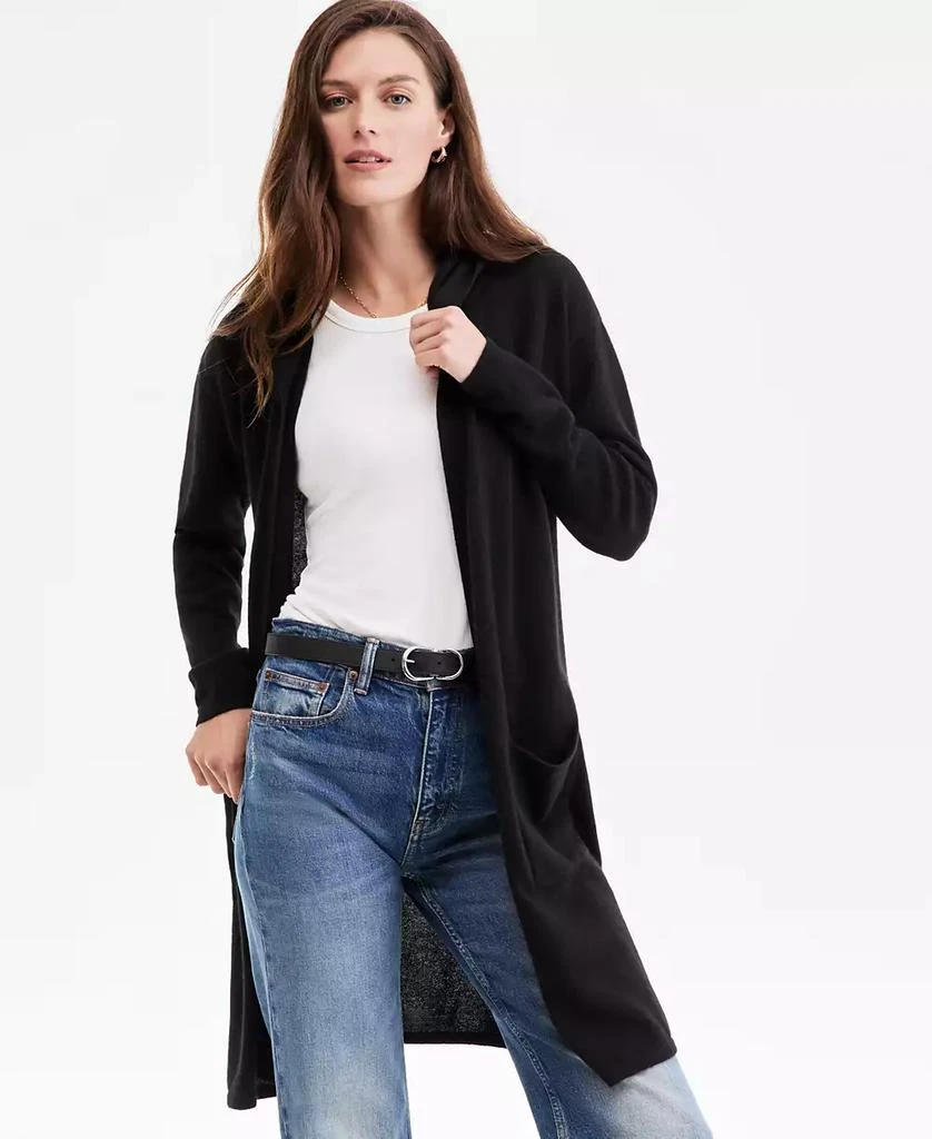 商品Charter Club|Women's 100% Cashmere Open-Front Hoodie, Macy's Exclusive,价格¥1709,第1张图片