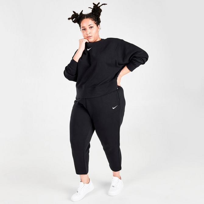 Women's Nike Sportswear Collection Essentials Fleece Crewneck Sweatshirt (Plus Size)商品第2张图片规格展示