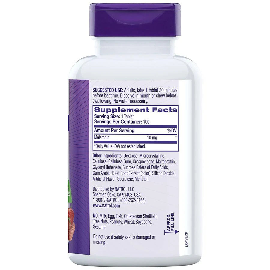 商品Natrol|褪黑素助眠剂10mg 100粒,价格¥166,第4张图片详细描述