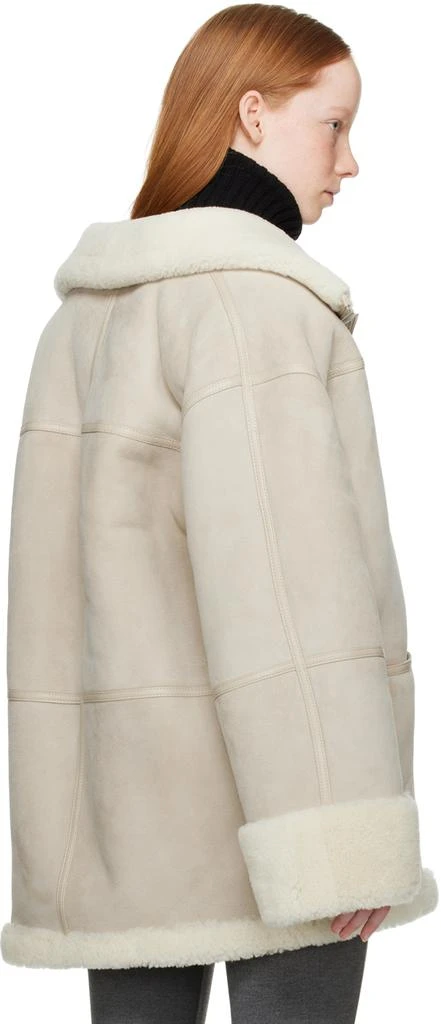 商品Totême|Off-White Signature Shearling Jacket,价格¥11018,第3张图片详细描述