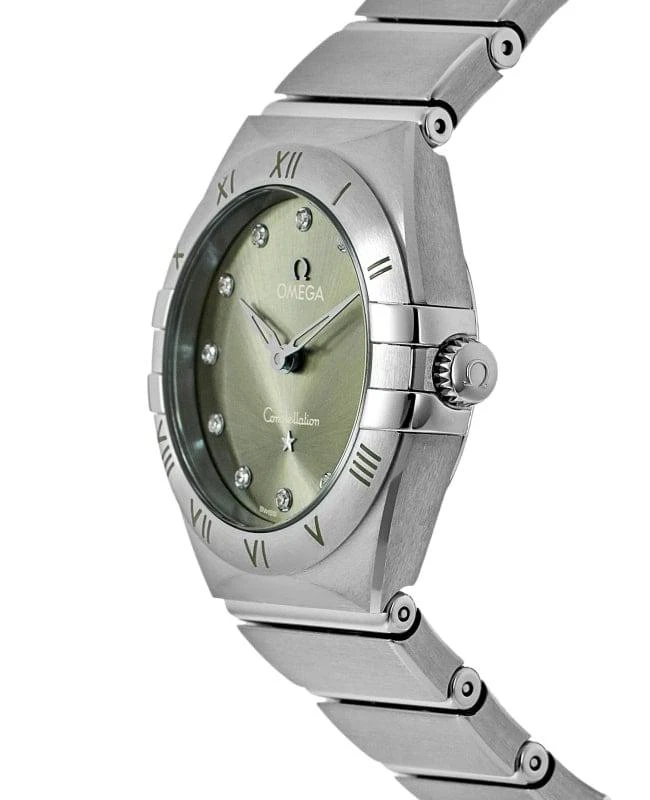 商品Omega|Omega Constellation Quartz 28 MM Green Diamond Dial Steel Women's Watch 131.10.28.60.60.001,价格¥28675,第3张图片详细描述