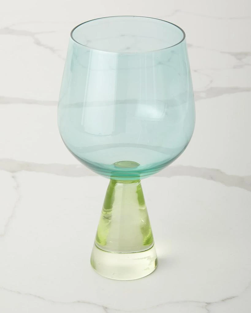 商品Neiman Marcus|Two-Tone Multicolor Wine Glasses, Set of 6,价格¥892,第4张图片详细描述