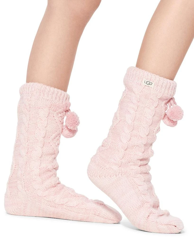 商品UGG|Pom-Pom Fleece Lined Socks,价格¥369,第1张图片详细描述