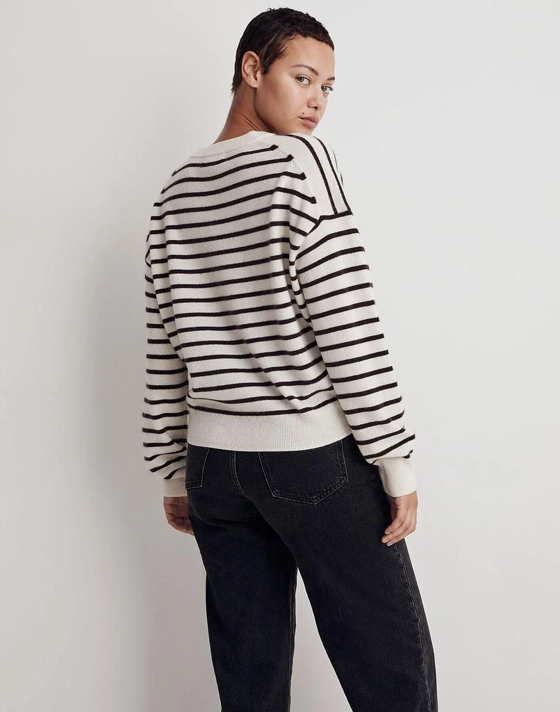 商品Madewell|(Re)sponsible Cashmere Relaxed Sweater in Stripe,价格¥800,第3张图片详细描述