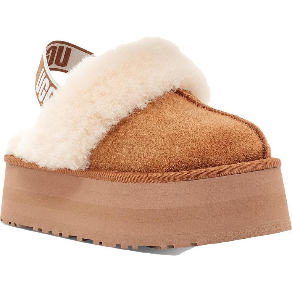 商品UGG|Ugg Funkette Women's Suede Sheepskin Slingback Platform Slippers,价格¥680,第1张图片