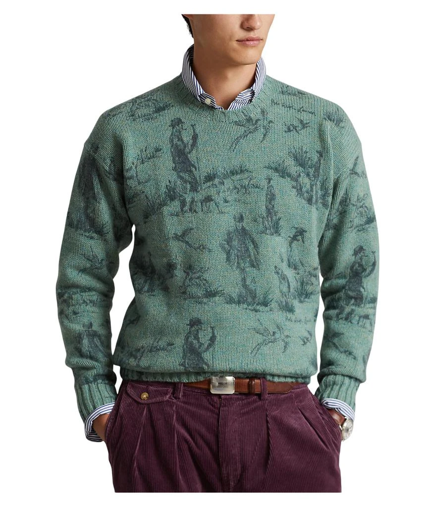 商品Ralph Lauren|Scenic-Print Wool Sweater,价格¥892,第1张图片