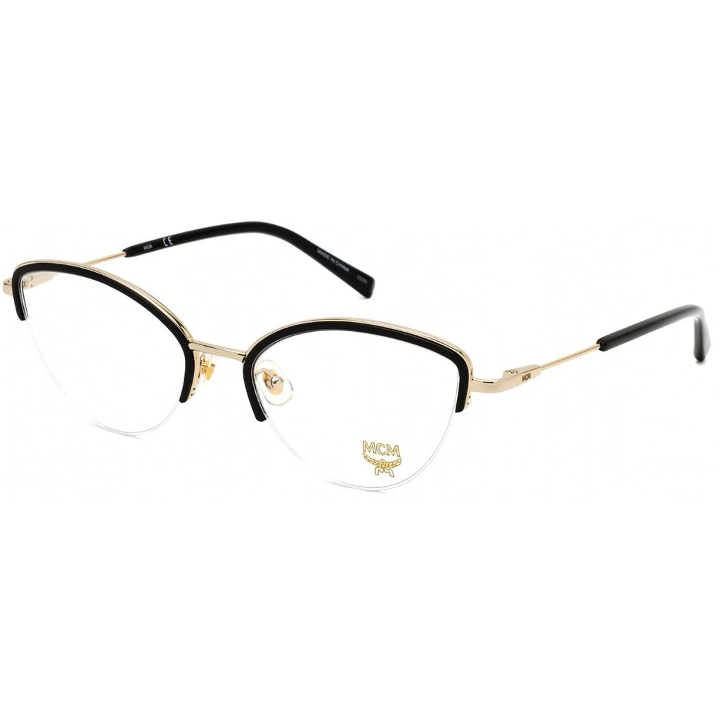 商品MCM|MCM Women's Eyeglasses - Clear Lens Black/Gold Cat Eye Shape Frame | MCM2142 001,价格¥515,第1张图片