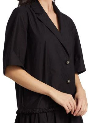商品Ganni|Broderie Anglaise Midi Shirtdress,价格¥826,第4张图片详细描述