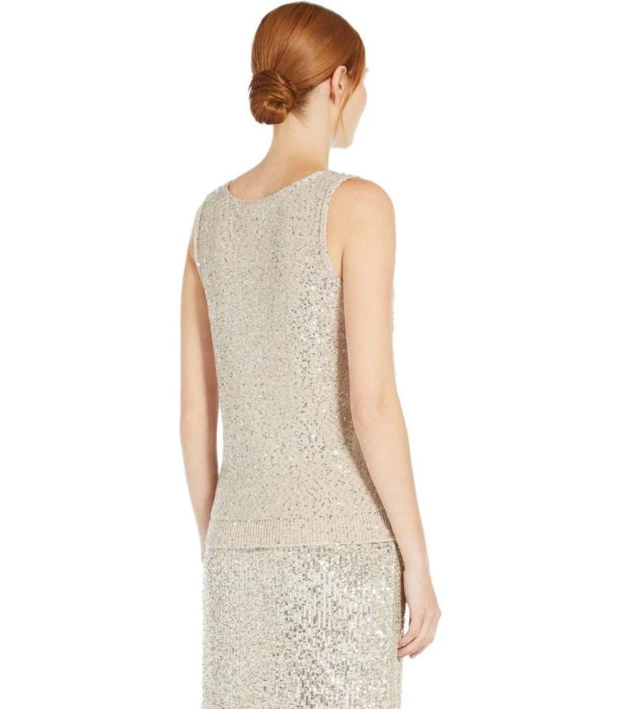 商品Weekend Max Mara|Weekend Max Mara Colomba Silver Sequins Top,价格¥1420,第4张图片详细描述