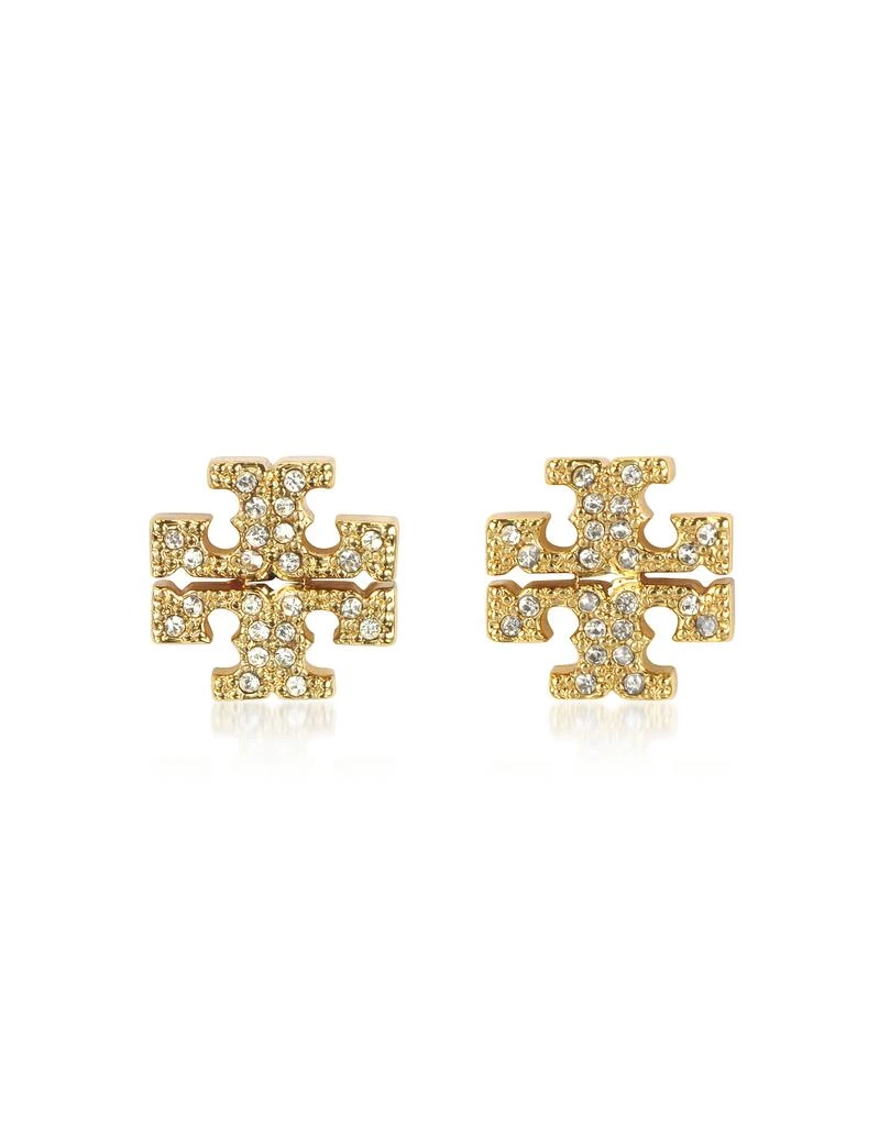 商品Tory Burch|水晶LOGO十字花耳钉,价格¥520,第1张图片