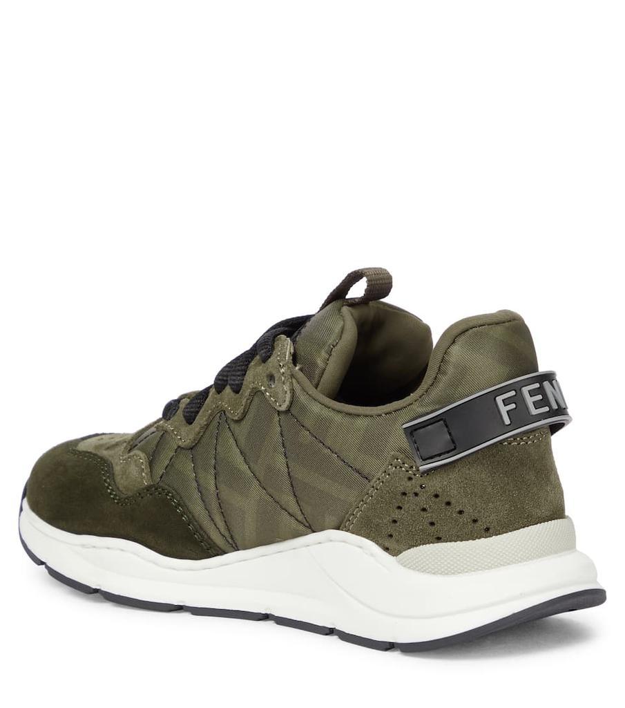 商品Fendi|FF suede sneakers,价格¥2973-¥3231,第4张图片详细描述